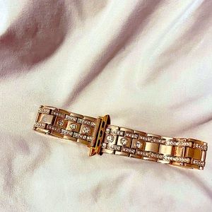 Apple iwatch band - gold bling